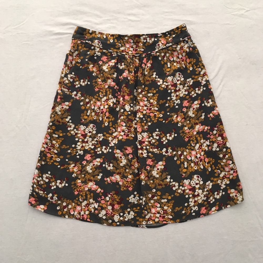 Boden Floral Blossom Printed Skirt